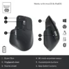 Logitech-ratón inalámbrico MX Master 3S / MX Master 3, periférico con cambio automático de 8000 DPI, rueda de desplazamiento, Bluetooth, para oficina - Image 3