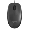 Logitech-ratón óptico con cable USB M90 Original, diseño ergonómico para ordenador portátil y PC de escritorio