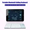 Teclado plegable inalámbrico con Bluetooth, miniteclado con panel táctil para Windows, Android, IOS, teléfono, Botón multifunción - Imagen 4