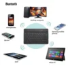 Teclado Bluetooth Delgado inalámbrico tailandés, teclado portátil recargable para viaje, IOS, Android, Windows, PC, Macbook, tableta - Imagen 5