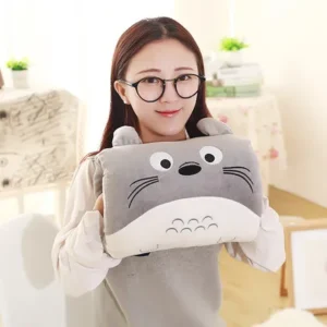 Regalo lindo para niños, juguetes de peluche de dibujos animados de invierno, calentador de manos, animales de dibujos animados, almohada suave, cojín cálido para sujetar las manos, regalo. No eléctrico