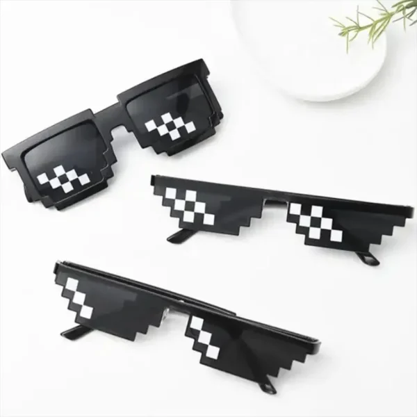 Очки Gafas De Sol De mosaico Cool Party Vintage Shades Gafas para hombres Gafas De Sol pixeladas Negro Gafas divertidas para mujeres Gafas De Sol