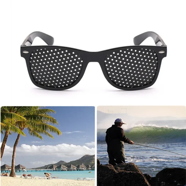 Gafas correctoras antifatiga para el cuidado de la visión, gafas estenopeicas con orificio estenopeico, protección ocular para hombres y mujeres - Imagen 2
