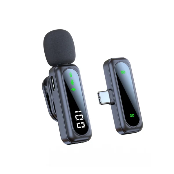 Micrófono Lavalier con Clip de alta calidad J21, Mini micrófono de solapa inalámbrico con batería de 100mah para grabación de vídeo, Creador de Vlog/Podcast - Imagen 3