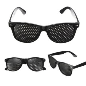 Gafas correctoras antifatiga para el cuidado de la visión, gafas estenopeicas con orificio estenopeico, protección ocular para hombres y mujeres