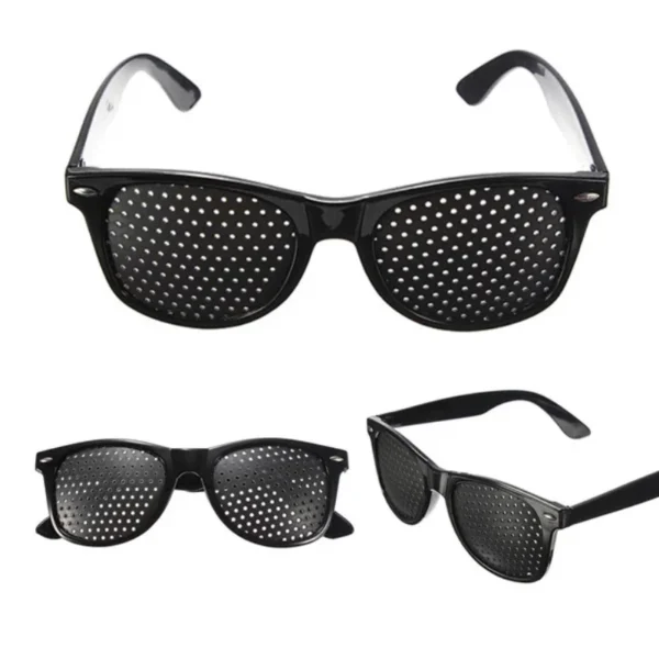 Gafas correctoras antifatiga para el cuidado de la visión, gafas estenopeicas con orificio estenopeico, protección ocular para hombres y mujeres