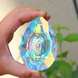 Colgante transparente de cristal Feng Shui para decoración del hogar, atrapasueños, Bola de Longan, Ab, para fiesta de boda, 38/50/63/76/89mm