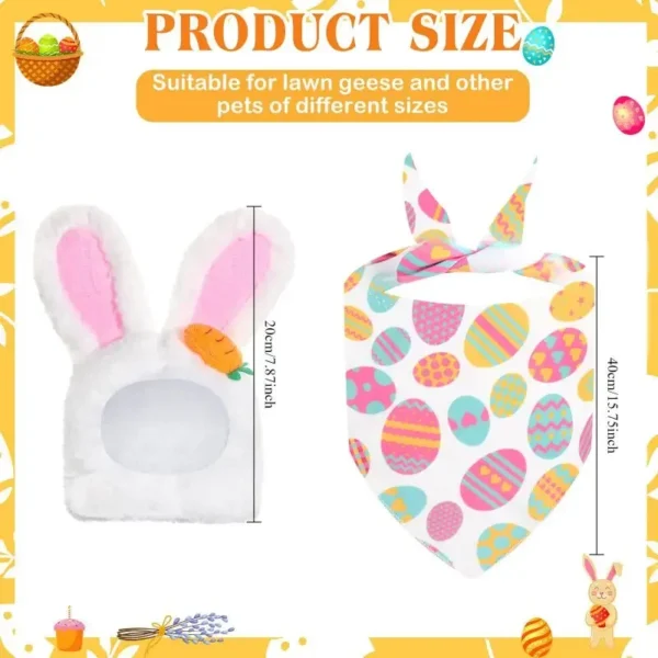 Traje de ganso de temporada que se adapta a estatua grande de 23 "H, porche, césped, jardín, ropa de ganso, disfraz, Patio exterior, decoración artística de césped - Imagen 5