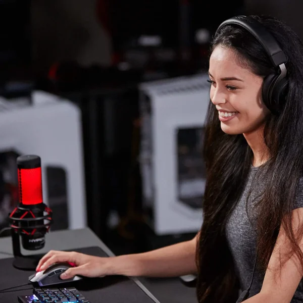 HyperX-micrófono condensador USB QuadCast / SoloCast para videojuegos, soporte antivibración y antigolpes, cuatro patrones polares para PC, PS4, PS5, y Mac - Imagen 3