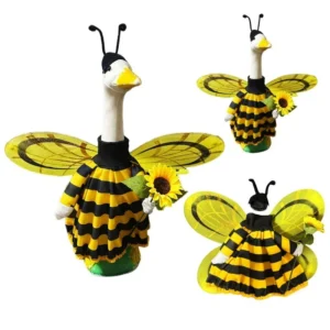 Traje de ganso de temporada que se adapta a estatua grande de 23 "H, porche, césped, jardín, ropa de ganso, disfraz, Patio exterior, decoración artística de césped