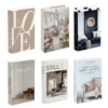 Ganchos de libros falsos de moda de lujo, mesa de centro decorativa Matisse, caja de almacenamiento, estantería, decoración estética para el hogar para dormitorio