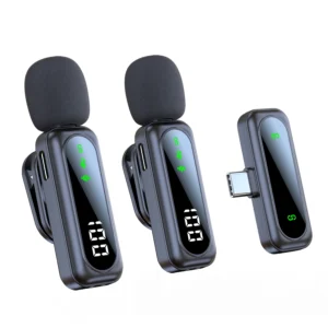 Micrófono Lavalier con Clip de alta calidad J21, Mini micrófono de solapa inalámbrico con batería de 100mah para grabación de vídeo, Creador de Vlog/Podcast