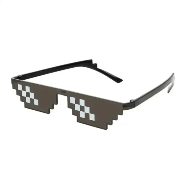 Очки Gafas De Sol De mosaico Cool Party Vintage Shades Gafas para hombres Gafas De Sol pixeladas Negro Gafas divertidas para mujeres Gafas De Sol - Imagen 5