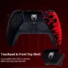 Araña limitada para controlador PS5, carcasa para panel táctil, cubierta de mando, placas delanteras y traseras de repuesto, funda con mango para BDM-010/020/030 - Imagen 3
