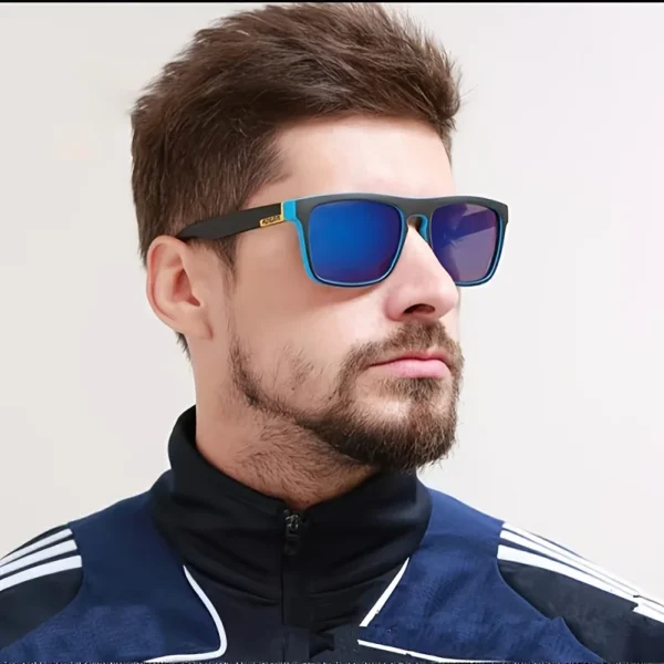 2 uds gafas de sol polarizadas cuadradas gafas de sol antideslumbrantes para fiesta de verano vacaciones viajes conducción pesca - Imagen 5