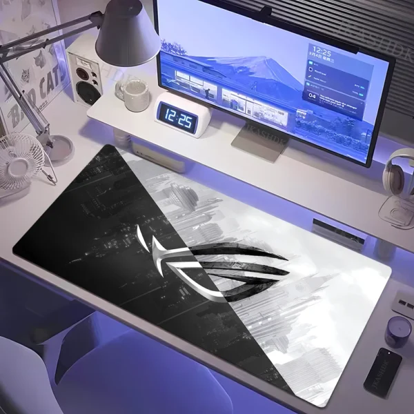 Alfombrillas de ratón de Anime Asus Rog Mause Pad, alfombrilla de escritorio para ordenador de juegos, accesorios para Pc, alfombrilla de ratón para Gamer, alfombrilla de goma de velocidad