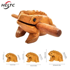 Artesanía tradicional Tailandesa de madera de piezas, instrumento Musical de la suerte, decoración de escritorio de oficina en casa, rana de la suerte, 1 unidad