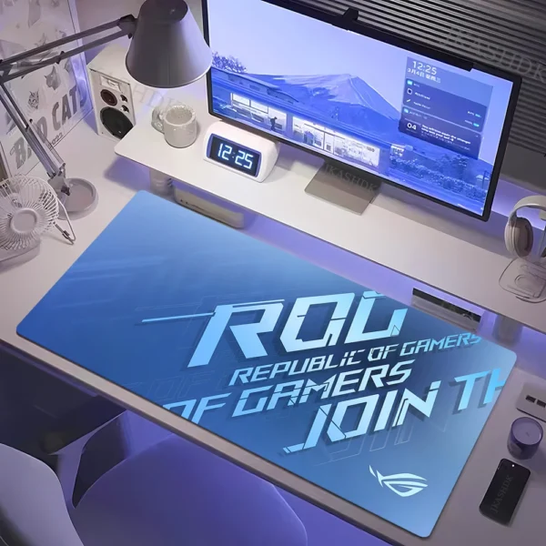 Alfombrillas de ratón de Anime Asus Rog Mause Pad, alfombrilla de escritorio para ordenador de juegos, accesorios para Pc, alfombrilla de ratón para Gamer, alfombrilla de goma de velocidad - Imagen 3