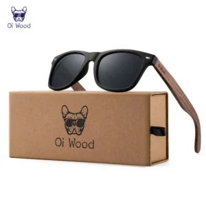 Marca De madera Oi, gafas De Sol De madera Natural, gafas De Sol polarizadas De moda para hombre, gafas De Sol De madera originales, nuevas monturas TR90