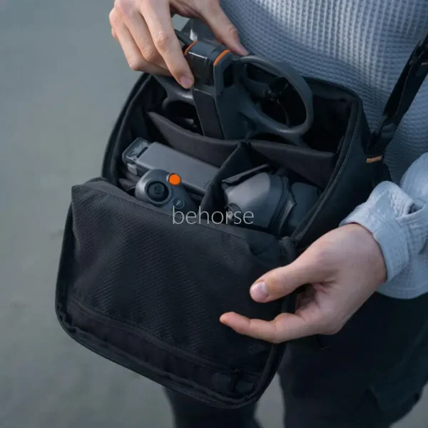 Bolsa portátil para Dron para DJI Avata 2, bolsas de almacenamiento Omnibearing negras para viajes al aire libre, accesorios para Drones DJI Avata 2 - Imagen 3