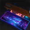 Alfombrilla de ratón Asus de dibujos animados, alfombrilla de ratón LED para juegos, alfombrillas de ratón de 900x400, alfombrillas de mesa para PC, alfombrilla de escritorio de oficina, alfombrillas para teclado RGB XXL - Imagen 3