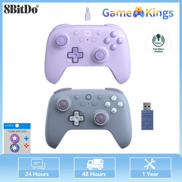 8BitDo - Controlador inalámbrico 2.4G Ultimate C/2C para PC, Windows 10, 11, Steam Deck, Raspberry Pi, Android, Gamepad con cable Ultimate C