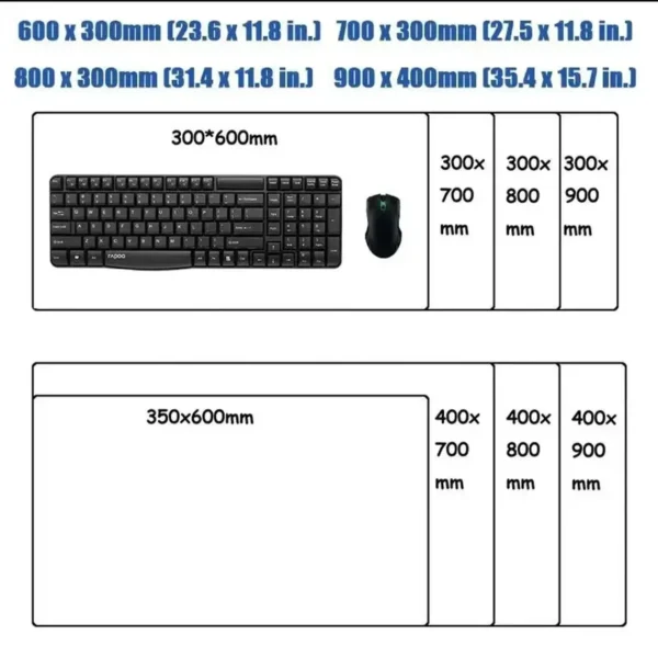 Alfombrilla de ratón para juegos de una pieza, alfombrilla de ratón para teclado de jugador de Anime, goma de velocidad XXL, 900x400x2mm, alfombrilla de ratón grande de dibujos animados para ordenador y PC - Imagen 6