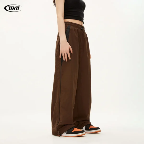 Y2K Vintage Fashion Loose Pant 2024 Casual Street Hip Hop Baggy Pants High Waist Wide Leg Trousers Solid Joggers Women Clothes - Imagen 2