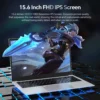 BYONE 15.6 Inch Intel Celeron N5095 Ultraslim Laptop 12G 16GB RAM 512GB 1TB SSD Keyboard Backlight Fingerprint Portable Computer - Imagen 2