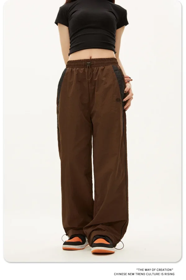 Y2K Vintage Fashion Loose Pant 2024 Casual Street Hip Hop Baggy Pants High Waist Wide Leg Trousers Solid Joggers Women Clothes - Imagen 3