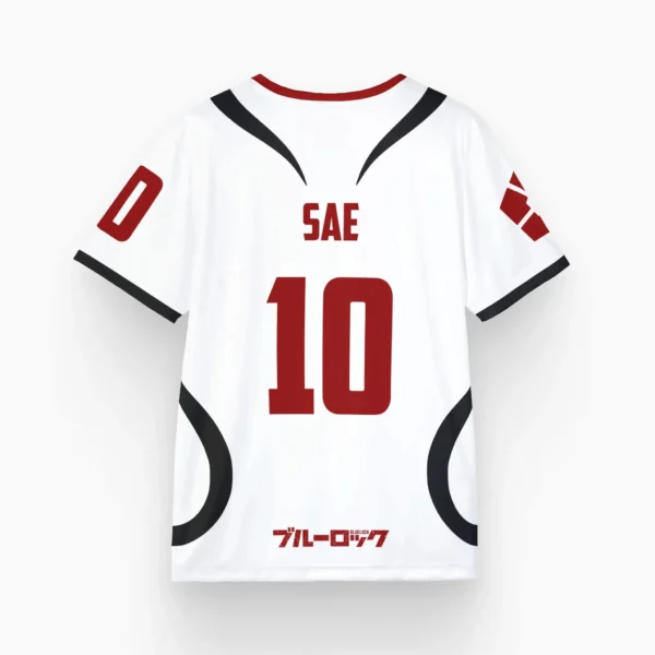 Mens Anime Jersey Blue Lock Sae Itoshi Role Playing 3d Print T-shirt Men Women Fashion Oversized Short Sleeve T shirt Breathable - Imagen 2