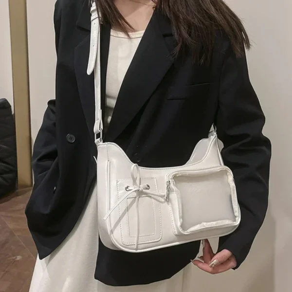 Y2k Harajuku Shoulder Bag Women Korean Transparent Ita Bag School Crossbody Bag Female Japanese Designer Preppy Handbag Purse - Imagen 5