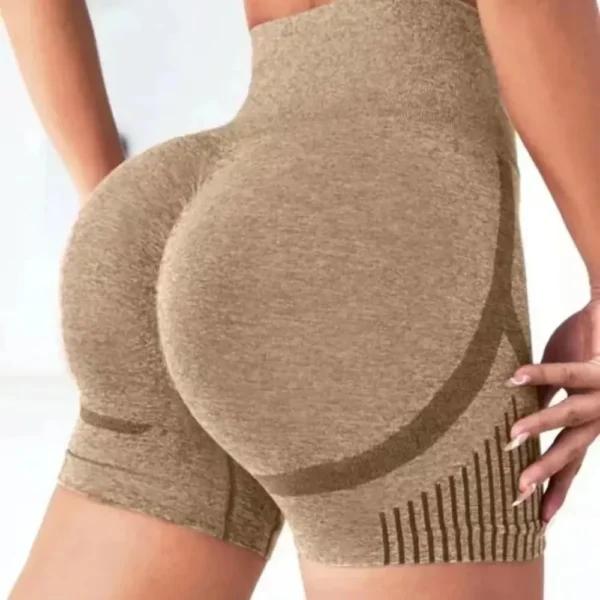 Women Yoga Shorts High Waist Workout Shorts Fitness Yoga Lift Butt Fitness Ladies Yoga Gym Running Short Pants Sportswear - Imagen 6