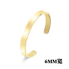 New Classic Simple Men Bracelet Open Adjustable Glossy Stainless Steel Bracelet BR1133 - Imagen 3