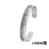 New Classic Simple Men Bracelet Open Adjustable Glossy Stainless Steel Bracelet BR1133 - Imagen 6