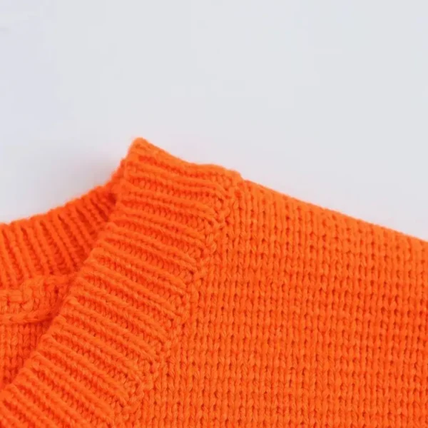 TRAFSHE Cropped Women Sweaters Ruffle Vest Knit Clothing Sleeveless Pullover Tops Outerwears Knitwear Women's Vest - Imagen 3