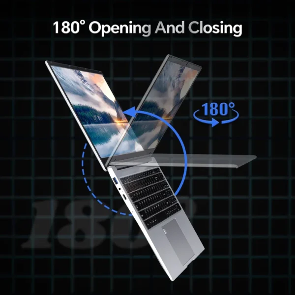 BYONE 15.6 Inch Intel Celeron N5095 Ultraslim Laptop 12G 16GB RAM 512GB 1TB SSD Keyboard Backlight Fingerprint Portable Computer - Imagen 5