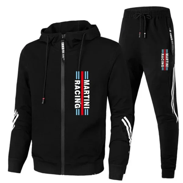 Men's Spring and Autumn Martini Racing Suit Set Sportswear Fashion Casual Spring and Autumn Sweater Pants