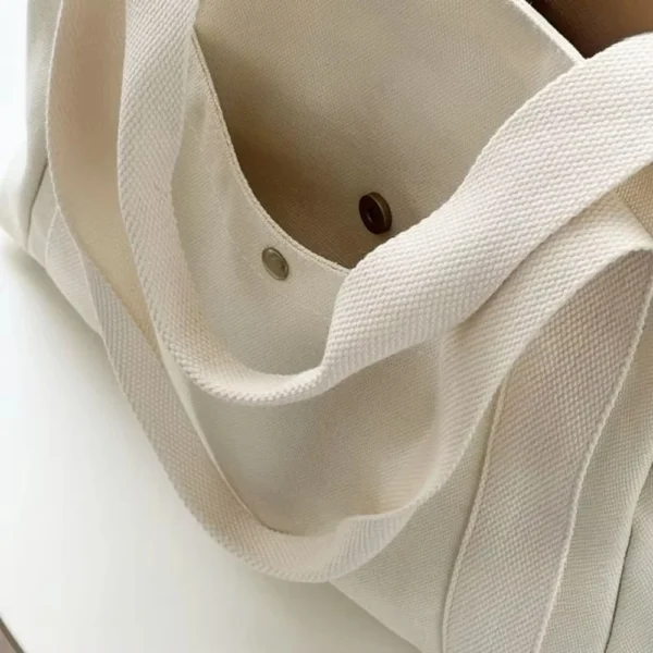Large Capacity Canvas Tote Bags for Work Commuting Carrying Bag College Style Student Outfit Book Shoulder Bag Bolsos Para Mujer - Image 4