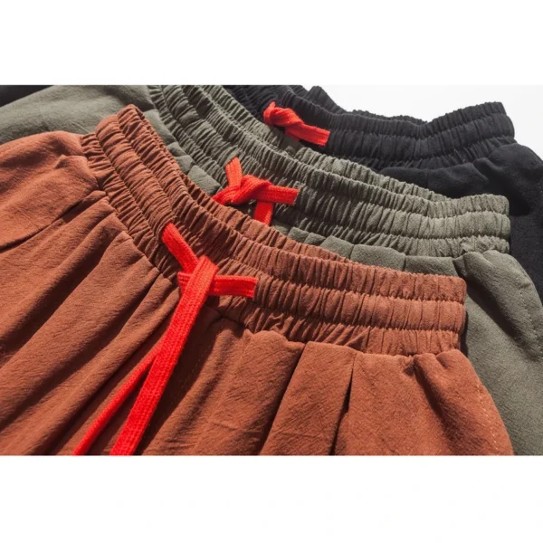 New Oversized Men Harem Pants Loose Chinese Style Cotton and Linen Sweatpants Joggers High Quality Casual Trousers Men - Imagen 5