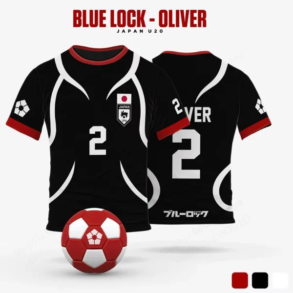 Mens Anime Jersey Blue Lock Sae Itoshi Role Playing 3d Print T-shirt Men Women Fashion Oversized Short Sleeve T shirt Breathable - Imagen 5