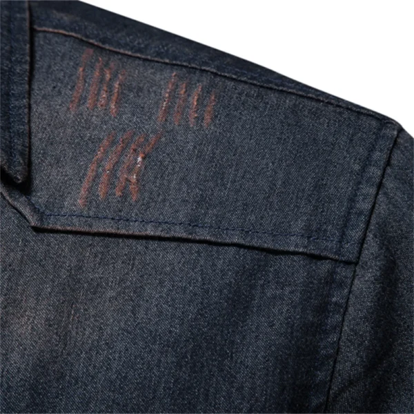 AIOPESON Brand Elastic Cotton Denim Shirt Men Long Sleeve Quality Cowboy Shirts for Men Casual Slim Fit Mens Designer Clothing - Imagen 3