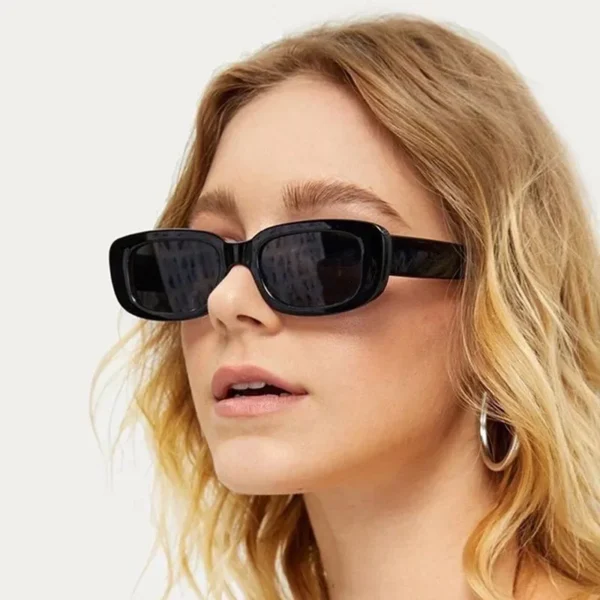 Fashion Sunglasses Classic Retro Square Glasses Women Brand Vintage Travel Small Rectangle Sun Glasses Female Eyewear Anti-Glare - Imagen 2