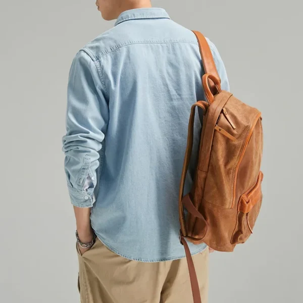 New Four Seasons Men's Long Sleeve Denim Shirt Cotton Jacket No Ironing Casual Social Comfortable and Breathable 3 Colors - Imagen 4