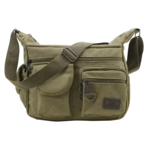 Men Casual Sling Bag Messenger Crossbody Shoulder Unisex Travel Outdoor Vintage Bags