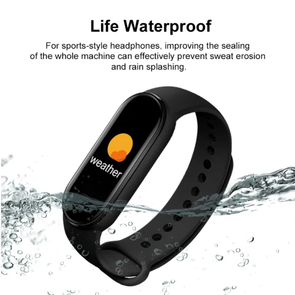 M6 Smart Watch Men Women Fitness Smart Bracelet Sports Band Heart Rate Blood Pressure Monitor Waterproof Multi-function Watches - Imagen 3