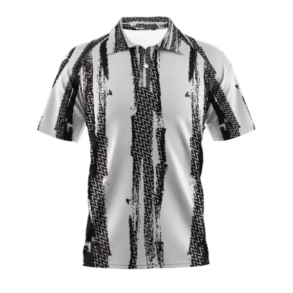 Stripe Geometry Polo Shirt For Men Colorful Pattern 3D Printed T-Shirts Summer Street Casual Short Sleeve Loose Tops Lapel Tees - Imagen 5