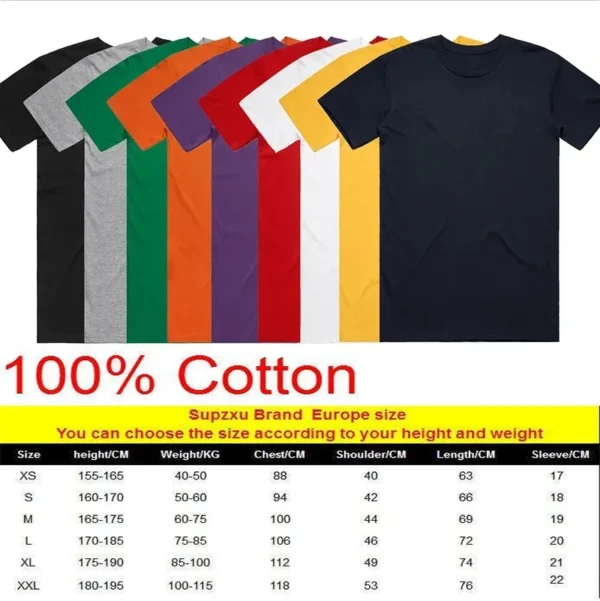 EU size 100% pure cotton custom T-shirt front and back team school uniform store logo text photo for men's personalized high-end - Imagen 3