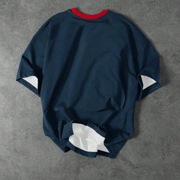 Men's Letter Number Print Round Neck Short Sleeve T-shirt Outdoor Sports Fans Wear Men's Women's T-shirts - Imagen 5
