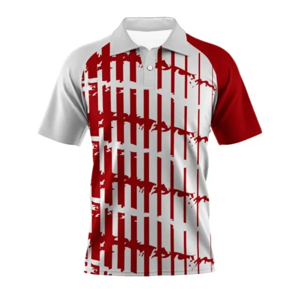 Stripe Geometry Polo Shirt For Men Colorful Pattern 3D Printed T-Shirts Summer Street Casual Short Sleeve Loose Tops Lapel Tees - Imagen 2